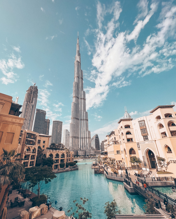  Burj Khalifa Surrounded with City Buildings Under Blue Sky